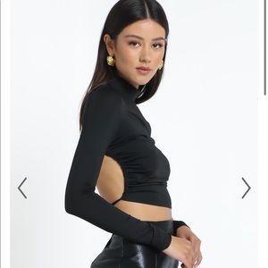 NWT lioness backless turtleneck XS